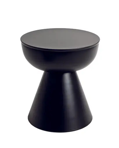 Beistelltisch - Ø/H ca. 40x45 cm, Schwarz