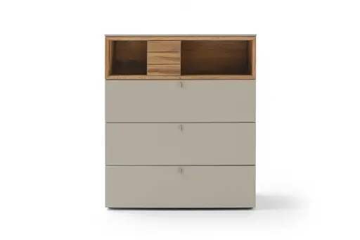 Highboard - Lack Steingrau