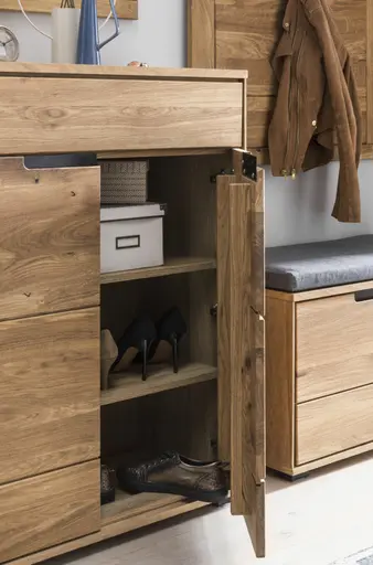 Schuhschrank- Eiche Dekor