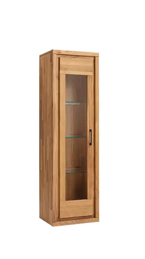 Hängevitrine Farmingdale light - Eiche massiv, natur geölt