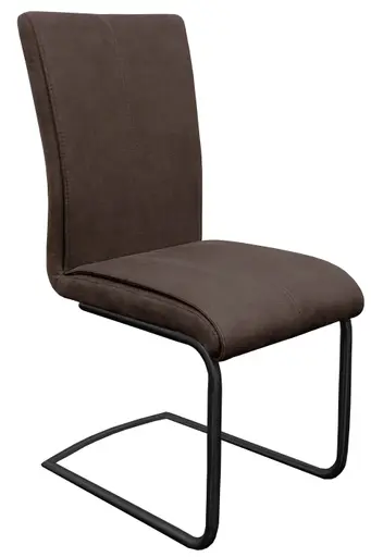 Freischwinger - Stoff, braun