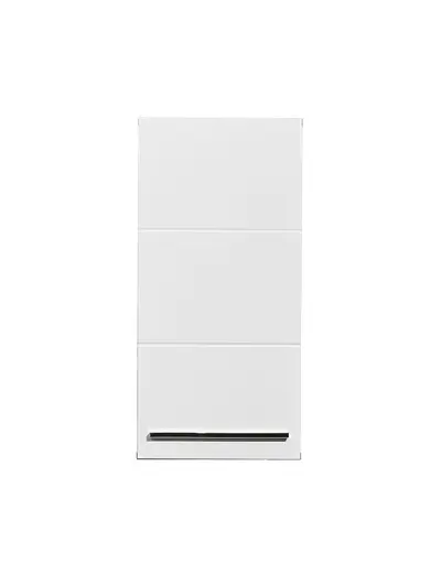 Hängeschrank- B ca. 34 cm, Anthrazit, Weiß, Hochglanz