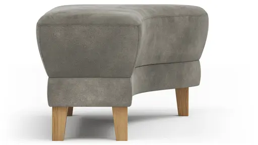Hocker Stamford - gebogen, Rechts, LB ca. 89x65 cm, Stoff, Anthrazit