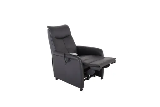 TV-Sessel MITCH - Relaxfunktion, Kunstleder, Schwarz