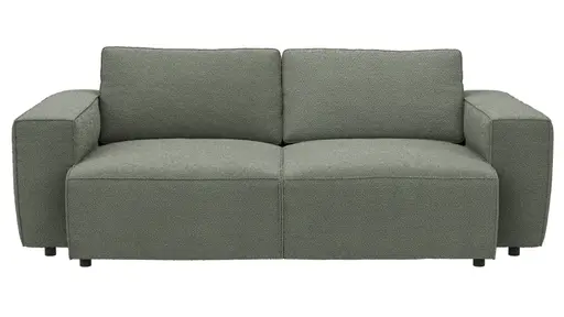 Bigsofa Lilaia - 3-Sitzer Tief, Stoff, Olivgrün
