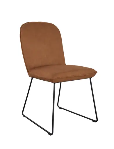 Stuhl Calvia - Stoff, Curry