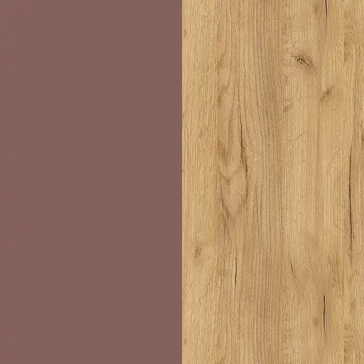 Schuhschrank GIANNA - B ca. 140 cm, Toffee, Navarra Eiche Nachbildung