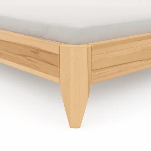 Bettgestell 1660 - Liegefläche ca. 180x200 cm, Kernbuche massiv, geölt