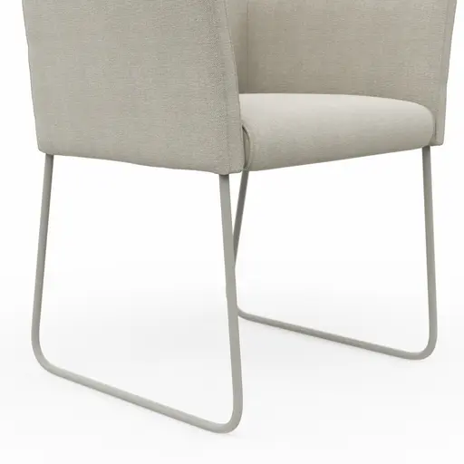 Armlehnstuhl Cosyra - Stoff, Natur