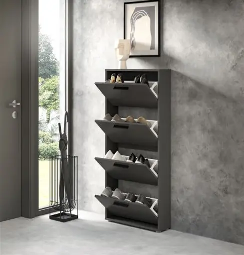 Schuhkipper - B ca. 59 cm, Anthrazit