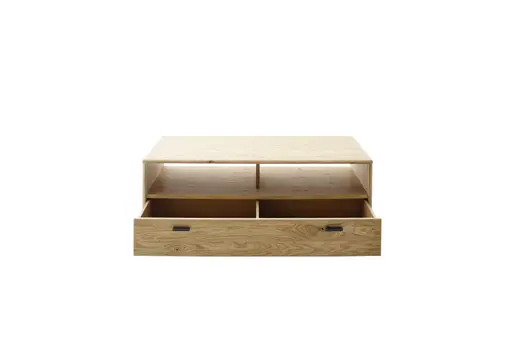 Couchtisch -  LBH ca. 115x44x65 cm, Wildeiche teilmassiv