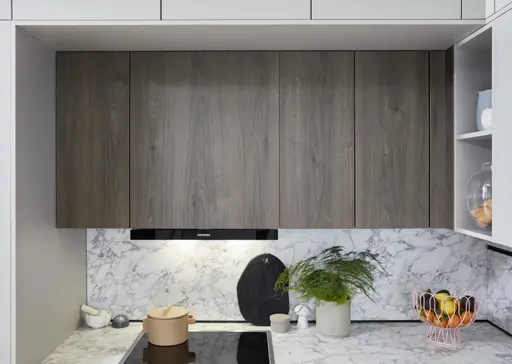 L-Küche 52.210 GL 3 524, Kieselgrau