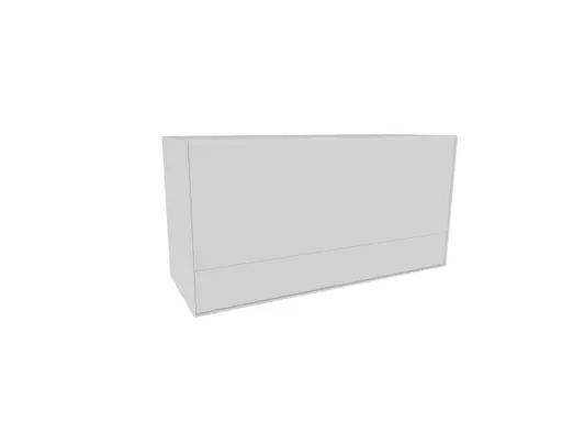 Sekretär Edge - Lack, Weiß