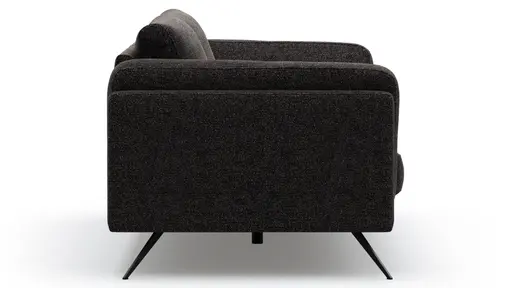 Sofa Valdemoro - 3-Sitzer, Stoff, Anthrazit