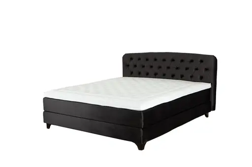 Boxspringbett - Liegefläche 180x200 cm, Stoff, Braun