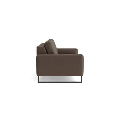 Sofa Aracena - 3-Sitzer, Leder, Dunkelbraun