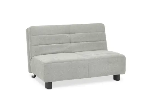  Faltsofa Easy - 2-Sitzer ohne Armlehne, ca. 140 cm inkl. Schlaffunktion, Stoff, Grau