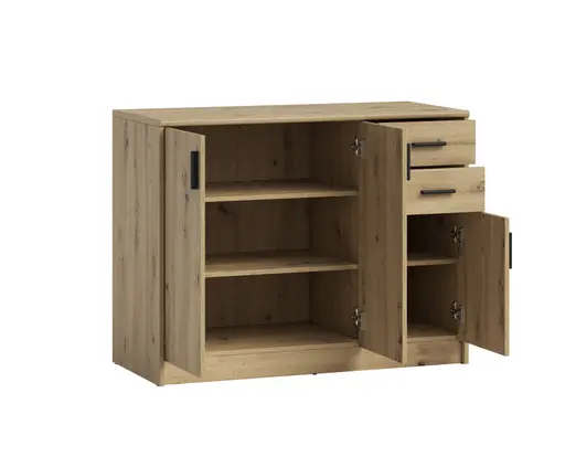 Kommode - B ca. 109 cm, Artisan Eiche Nachbildung