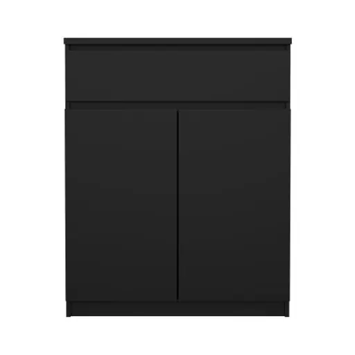 Kommode - B ca. 81 cm, Schwarz