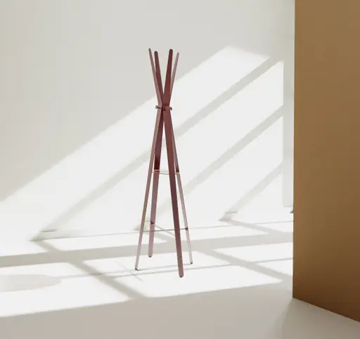 Garderobenständer Signe - Lack, Camparirot