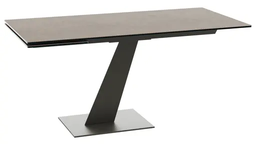 Esstisch Iseo - LB ca. 140x80 cm, ausziehbar, Keramik, Grau