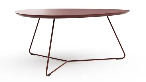 Couchtisch Fano - LBH ca. 96x86x38 cm, Fenix, Bordeaux