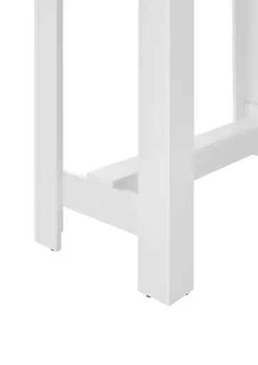 Bartisch - LB ca. 115x50 cm, Artisan Eiche Nachbildung, Weiß