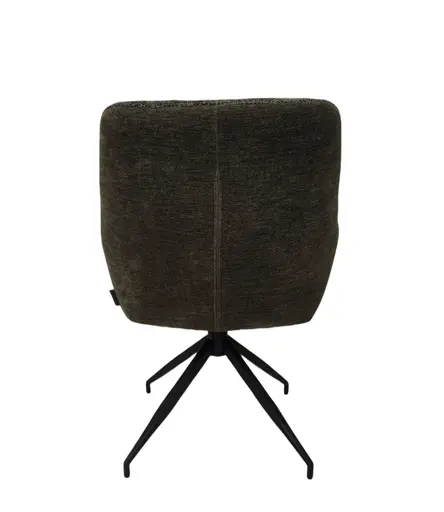 Armlehnstuhl MARYBEL - drehbar, Stoff, Grün