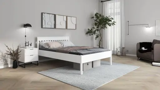 Bettgestell - Liegefläche ca. 180x200 cm, Weiß