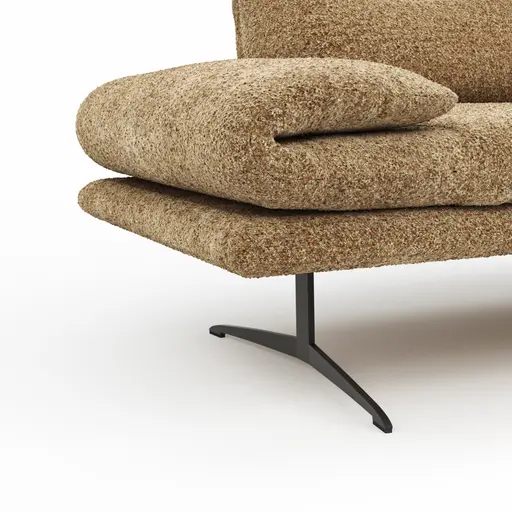 Sofa Lucero 2.0 - 2-Sitzer inkl. Rückenlehne, Stoff, Cognac