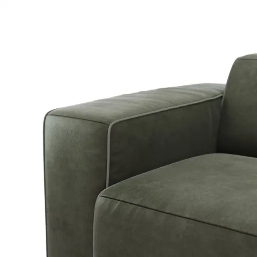 Sofa Elementos - 3 Sitzer, Stoff, Olive