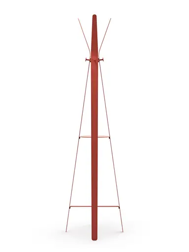 Beistelltisch Signe - BHT ca. 40x50x40 cm, Lack, Oxidrot