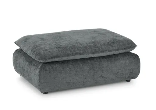 Hocker - Stoff, Graublau