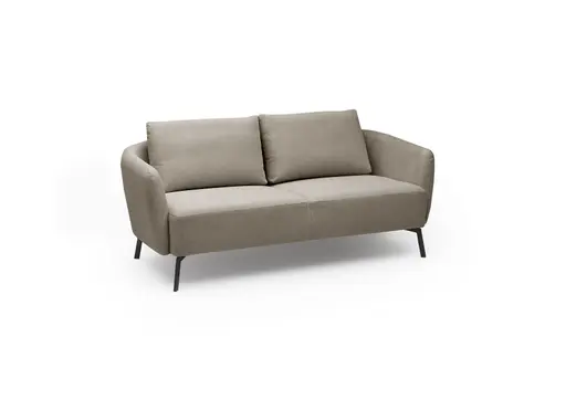 Sofa CARLLOTA - 2,5-Sitzer, Stoff, Silbergrau