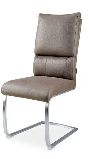 Freischwinger MAIKA - Stoff, Braun