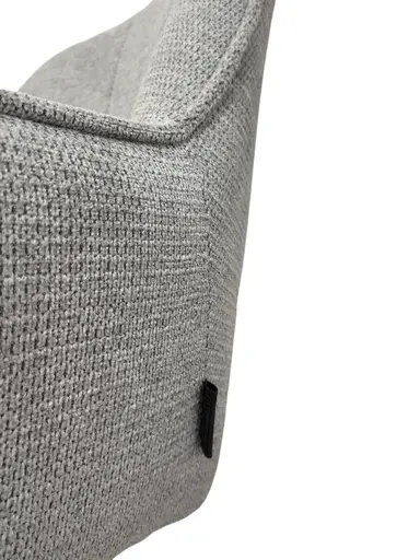 Armlehnstuhl MARESA - drehbar, Stoff, Silberfarben