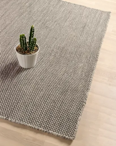 Naturteppich - BL ca. 160x230 cm, Grau-Silber