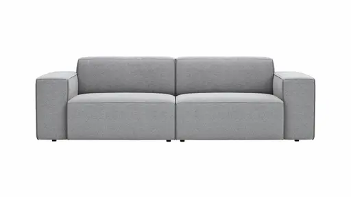 Sofa Elementos - 3-Sitzer, Stoff, Grau