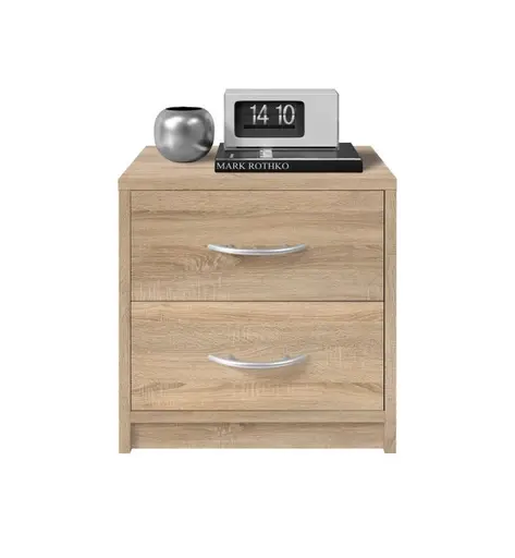 Nachtkommode - Eiche Dekor