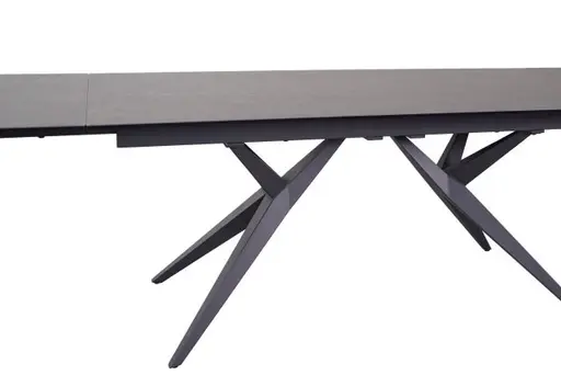 Esstisch MICHELA - ausziehbar, LB ca. 95x180 cm, Keramik, Dunkelgrau