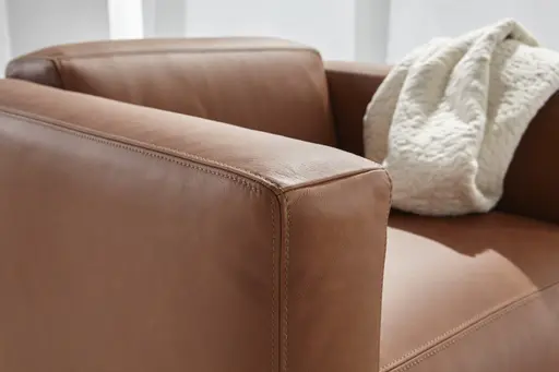 Sessel Anaheim - Leder, Cognac