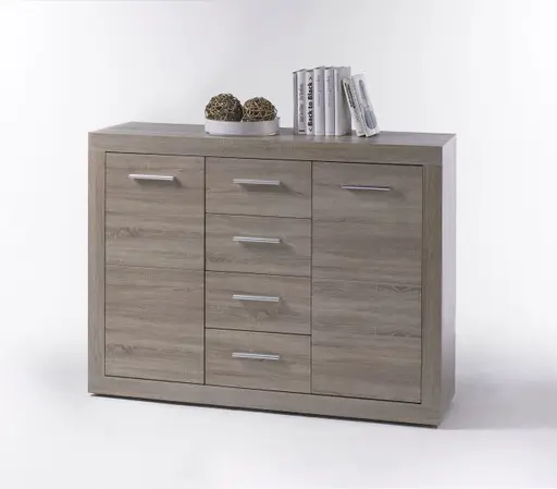 Kommode - B ca. 117 cm, Sonoma Eiche Nachbildung