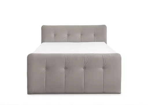 Boxspringbett HOLLIE- Liegefläche ca. 180x200 cm, Stoff, Beige, TFK H3/TFK H3