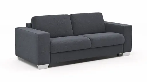 Sofa Nuoro - 2,5-Sitzer inkl. Schlaffunktion, Armlehne breit, Stoff, Eisblau