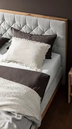 Boxspringbett Alpin Luxe - Liegefläche ca. 180x200 cm, Stoff, Graubeige