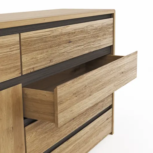 Kommode Baltimore - Wildeiche massiv