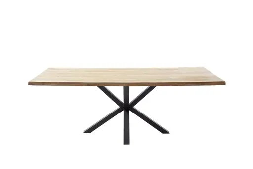 Esstisch - LB ca. 200x100 cm, Wildeiche massiv geölt, Baumkante