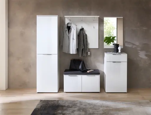 Schuhschrank - B ca. 53 cm, Weiß