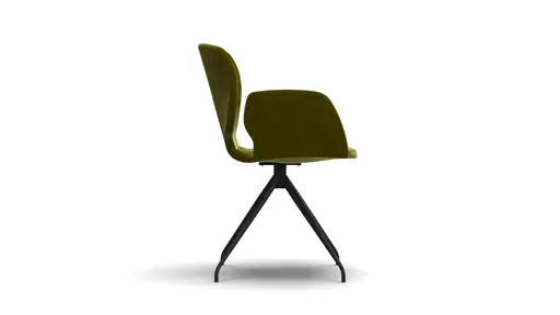 Armlehnstuhl Saltino - Stoff, Schlammgrün