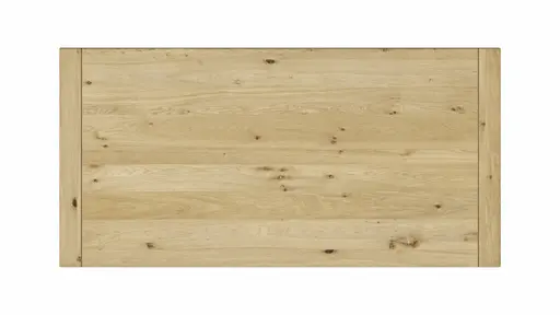 Esstisch Amora - ausziehbar, LB ca. 180x90 cm, Wildeiche massiv bianco